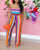 Della Vibe Color Striped Jumpsuit